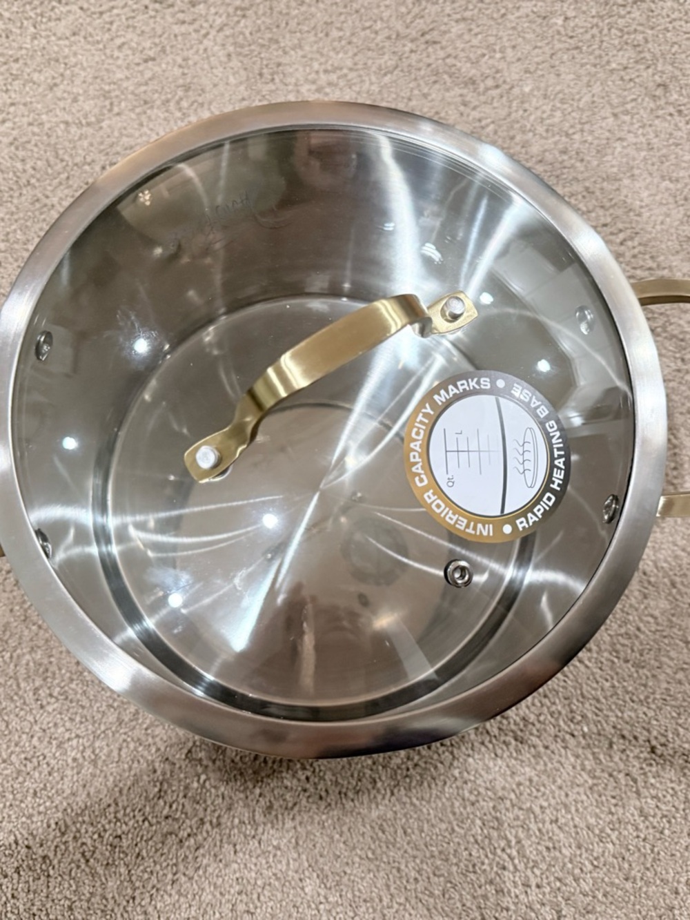 David Burke Auro 8-quart stock Pot - Picture 2 of 7